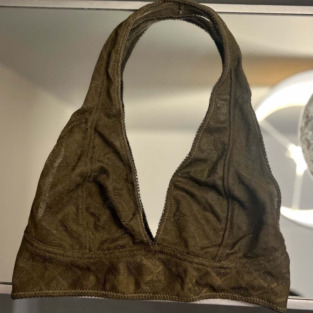 Urban outfitters lace halter bra